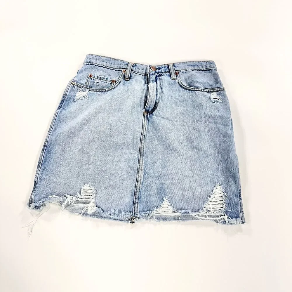 Nobody cut off jean skirt 28